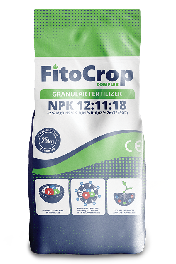 FITOCROP-NPK-12-11-18-2024-25kg FITOCROP GRANULISANO ĐUBRIVO